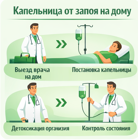 капельница от запоя в Новом Уренгое в клинике Санати
